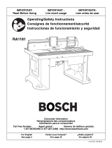 Bosch Power Tools RA1181 Manuel utilisateur