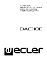 Ecler DAC11E Manuel utilisateur
