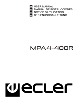Ecler MPA4-400R Manuel utilisateur