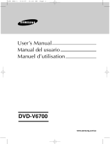 Samsung DVD-V6700 Manuel utilisateur