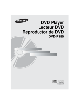 Samsung DVD-P180 Manuel utilisateur