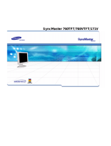 Samsung SYNCMASTER 760VTFT Manuel utilisateur