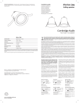 Cambridge Audio C46 Compact In Guide d'installation