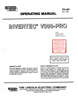 Lincoln Electric Invertec V300 Pro Mode d'emploi