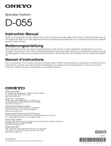 ONKYO D-055D Le manuel du propriétaire