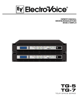 Electro-Voice TG-5 Le manuel du propriétaire