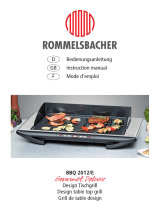 Rommelsbacher BBQ 2012/E Le manuel du propriétaire