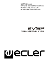 Ecler 2VSP Manuel utilisateur