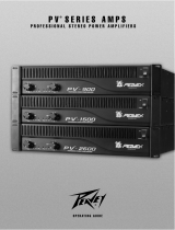 Peavey PV Series 900, 1500, 2600 Power Amplifer Manuel utilisateur