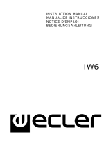 Ecler IW6 Manuel utilisateur