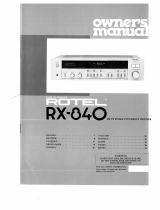 Rotel RX-840 Le manuel du propriétaire