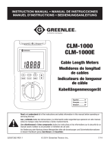 Greenlee CLM-1000E Le manuel du propriétaire
