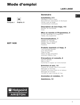 Hotpoint-Ariston EXT 1400 Le manuel du propriétaire