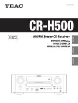 TEAC CR-H500 Le manuel du propriétaire