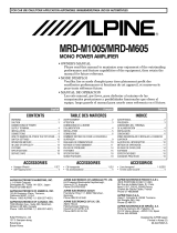 Alpine MRD-M605 Le manuel du propriétaire