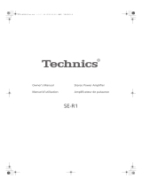 Technics SE-R1 Mode d'emploi