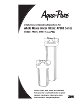 3M Aqua-Pure™ AP800 Series Whole House Water Filter Housings Guide d'installation