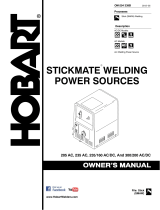 HobartWelders STICKMATE WELDING POWER SOURCES Le manuel du propriétaire