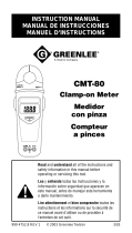Greenlee CMT-80 Electrical Tester Manuel utilisateur