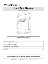 West Bend Iced Tea Makers Manuel utilisateur