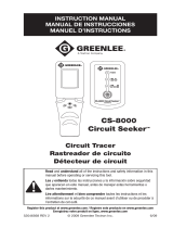 Greenlee CS-8000 Circuit Seeker Circuit Tracer Le manuel du propriétaire