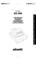 Olivetti ECR 5500 Le manuel du propriétaire