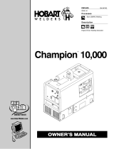 Hobart Welding Products CHAMPION 10,000 ROBIN Le manuel du propriétaire