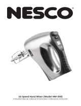 Nesco HM-350 Manuel utilisateur