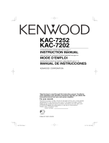 Kenwood KAC-7202 Manuel utilisateur