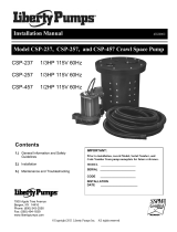 Liberty Pumps CSP-457 Mode d'emploi
