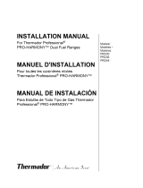 Thermador Professional PRO-HARMONY PRD36 Guide d'installation