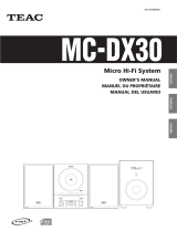 TEAC MC-DX30 Le manuel du propriétaire