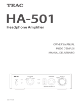 TEAC HA-501 Le manuel du propriétaire