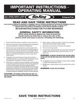 Air King AK80LS-1 Guide d'installation