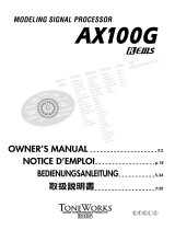 Korg AX100G Le manuel du propriétaire