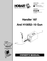 Hobart Welding Products HANDLER 187 AND H-10 GUN Manuel utilisateur