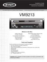 Jensen VM9213 - Touch Screen MultiMedia Receiver Guide d'installation