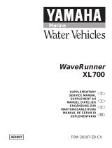 Yamaha XL700 WaveRunner 2001 Manuel utilisateur