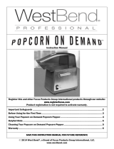 West Bend Popcorn on Demand 82700 Manuel utilisateur