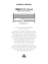 JL Audio XD800 Le manuel du propriétaire