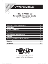 Tripp Lite Monitored PDU3VN-Series 3-Phase PDUs Le manuel du propriétaire