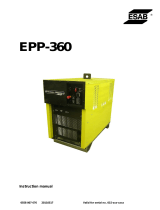 ESAB EPP-360 Manuel utilisateur