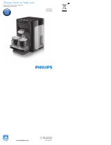 Philips SENSEO QUADRANTE HD7865/80 RED Le manuel du propriétaire