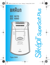 Braun EE1670, EE1660, Silk-épil SuperSoft Plus Manuel utilisateur