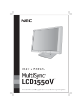 NEC LCD1550V Manuel utilisateur