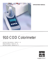 Xylem 910 COD Colorimeter Manuel utilisateur