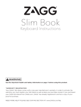 Zagg Slim Book iPad Le manuel du propriétaire
