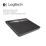 Logitech Solar Keyboard Folio for iPad 2, iPad (3rd & 4th Generation) Guide de démarrage rapide