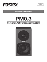 Fostex PM0.3 Le manuel du propriétaire