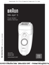Braun 5185,  5280,  Power Epilator,  Silk-épil 5 Manuel utilisateur